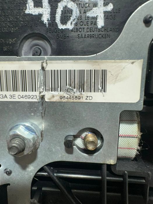 Airbag Volante Guiador Original Peugeot 407 96445891ZD 2004 - 2011