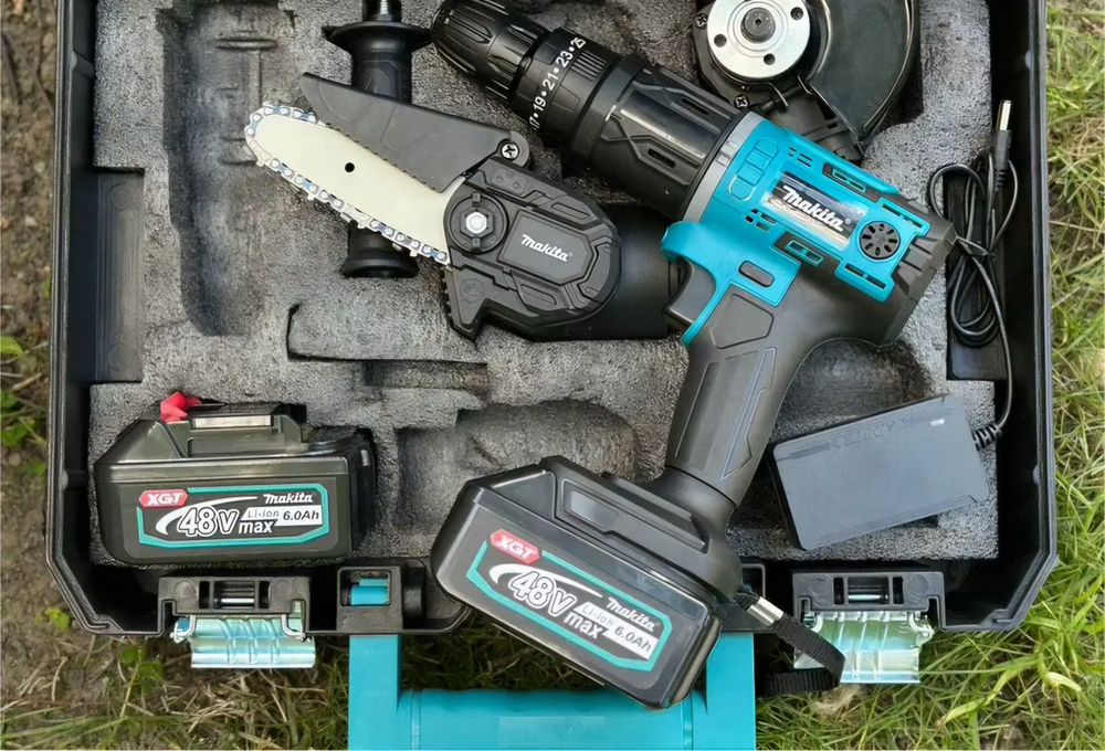 Аккумуляторный Набор Макита 3в1 Болгарка Шуруповерт Пила 36В 6Ач 2Ак