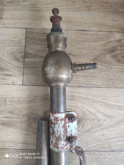 Насос антикварний з латуні