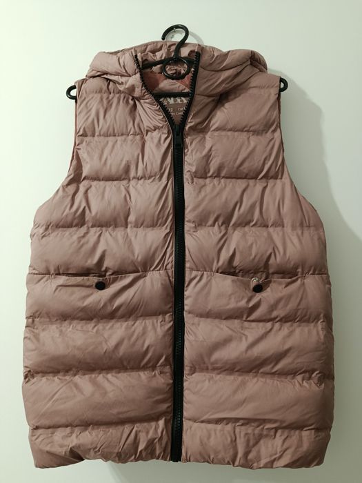 ZARA Kamizelka ocieplana z kapturem  152 Wrocław