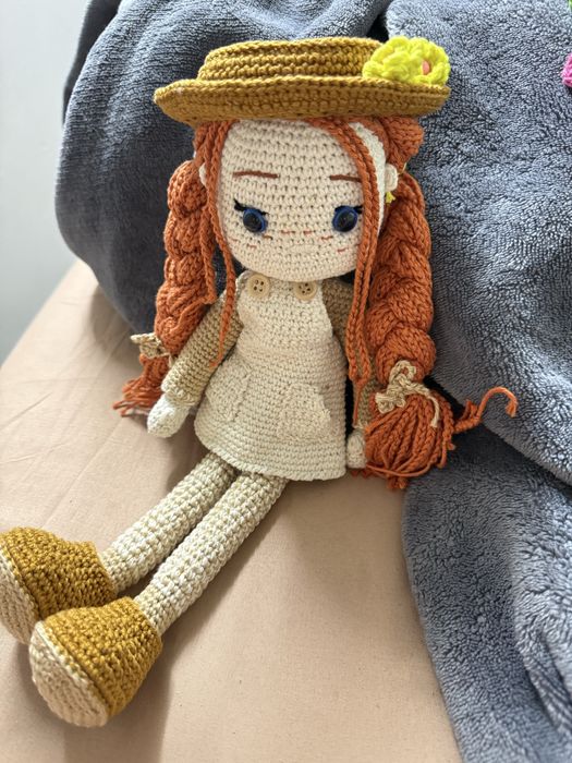 Boneca Anne de Green Gables (Estilo Amigurumi)