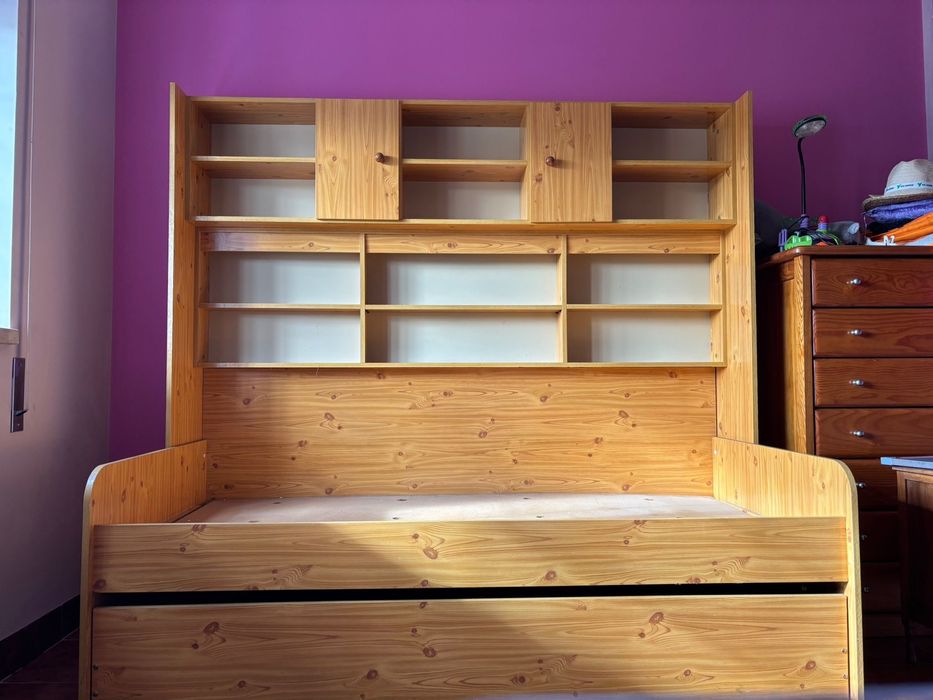 Cama com armário/ Cama de criança com cama gaveta