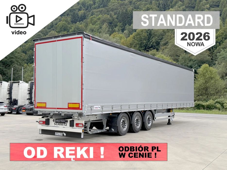 Schmitz Cargobull STANDARD  ODBIÓR W PL W CENIE ! 2026 ,NOWE LED  4x ALU łaty, oś podnoszona,