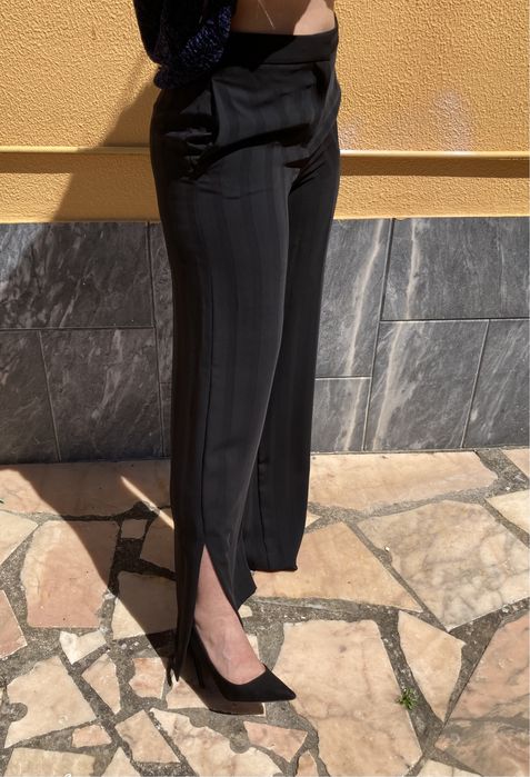 Calças formais pretas Zara