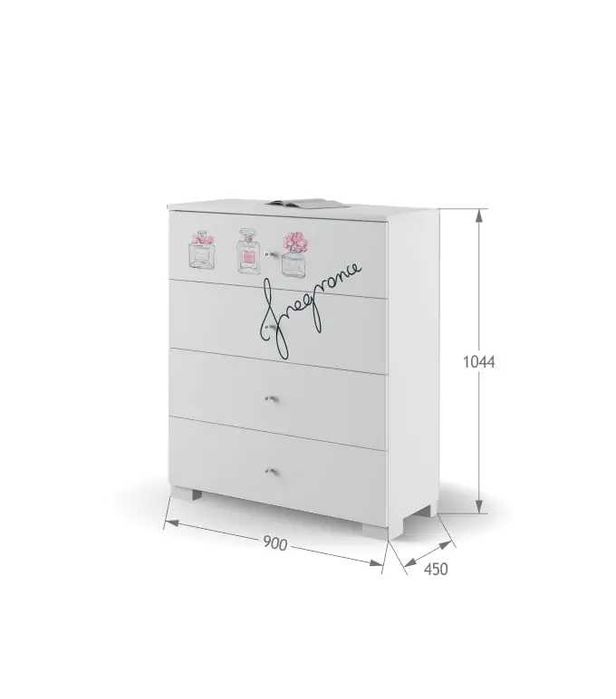 Piękna komoda MEBLIK - kolekcja Fashion Pink