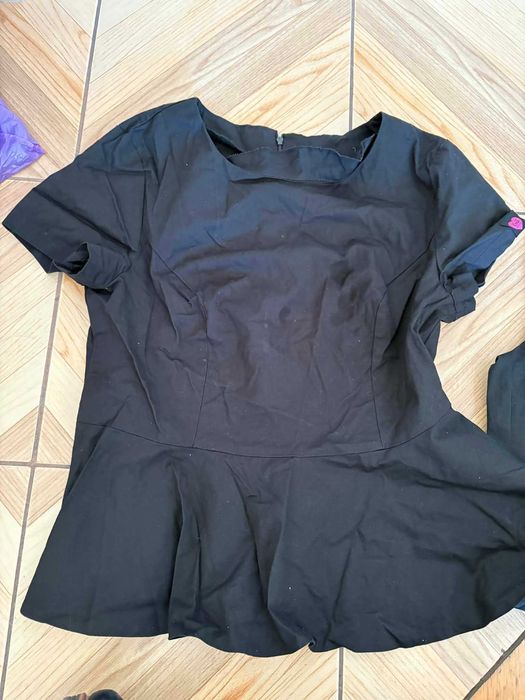 Czarny komplet medyczny Vena Uniforms damski rozmiar 44