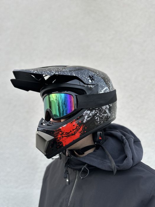 мото шлем кросс шолом розміри S M L XL