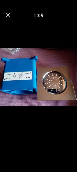 Natrysk podtynkowy chromowany nowy