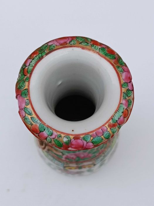 Jarra Porcelana da China Mandarim Séc XIX 21 cm