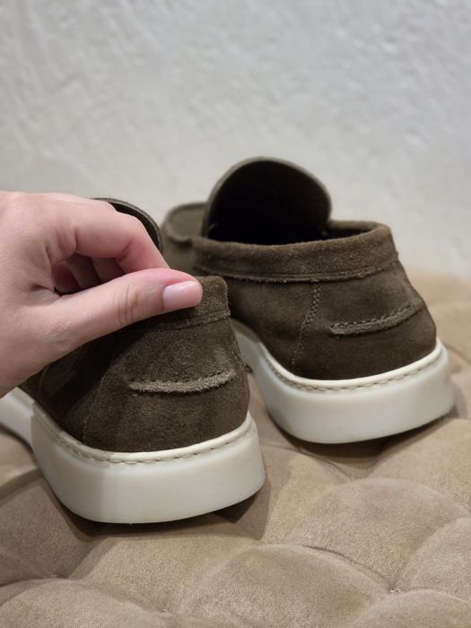 ‼️Чоловічі замшеві мокасини  Massimo Dutti 27 см устілка