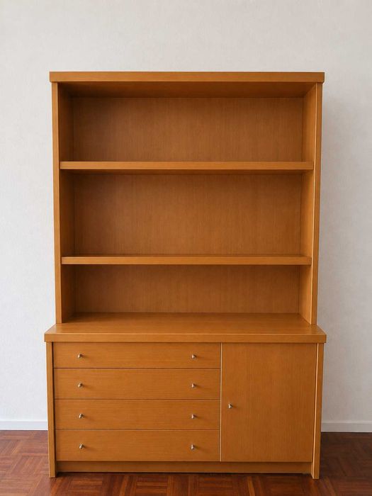 Mobília de madeira para quarto de casal completo