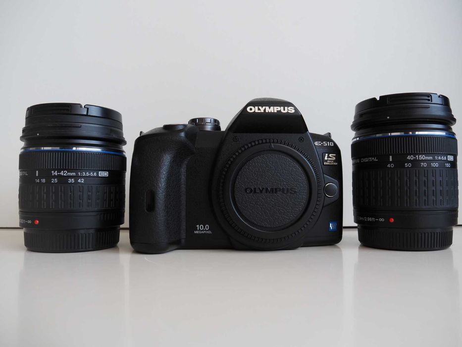 Olympus E-510 lustrzanka cyfrowa z dwoma obiektywami w świetnym stanie