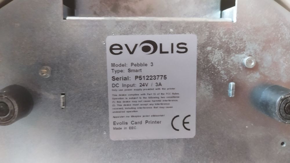Принтер пластиковых карт Evolis Pebble 3  Б/у  Рабочий