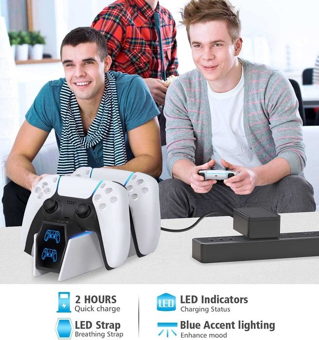 OIVO Stacja ładująca PS5 – szybka ładowarka kontrolera 2H do PlayStation 5 DualSense