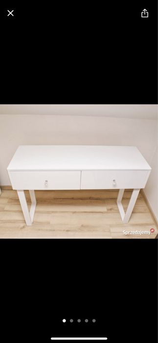 Toaletka biała, lustrzana z lustra, OKAZJA !!!