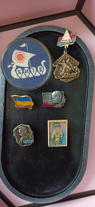 Значки Київ Тарас Шевченко Іван Франко Україна українець українка СССР