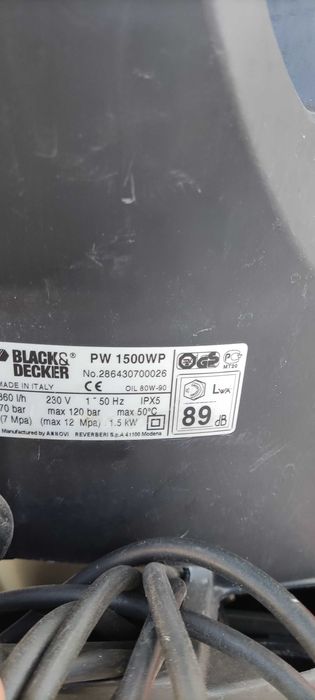 maquina lavar Black&Decker 1500W avariada - só o que se está nas fotos