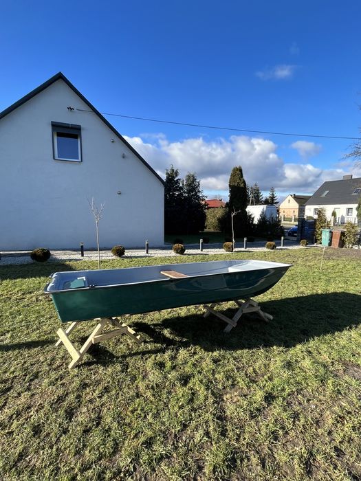 Katamaran lodka łódka lodz Łódź wedkarska wędkarska wiosłowa wiosłowa