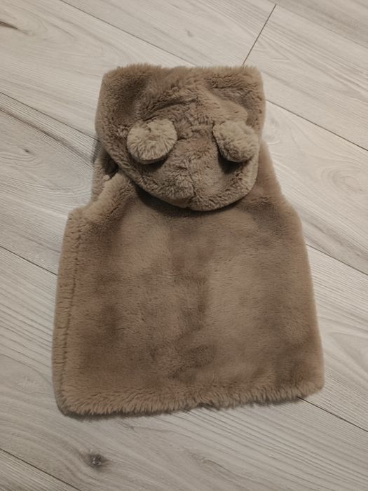 Futrzana kamizelka h&ma dla dziewczynki r.86