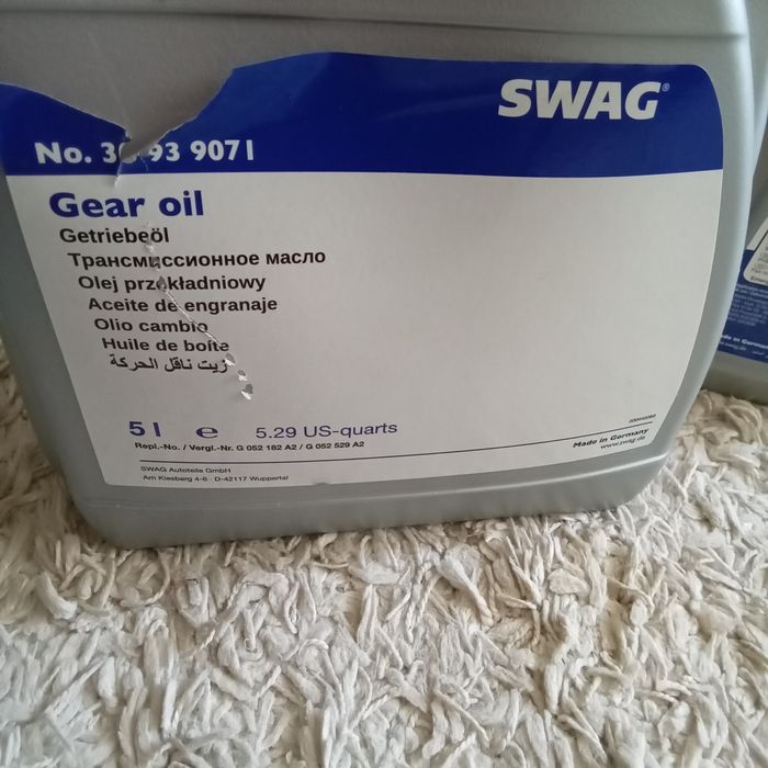 Масло swag для акпп  dsg dq 250 з фільтром