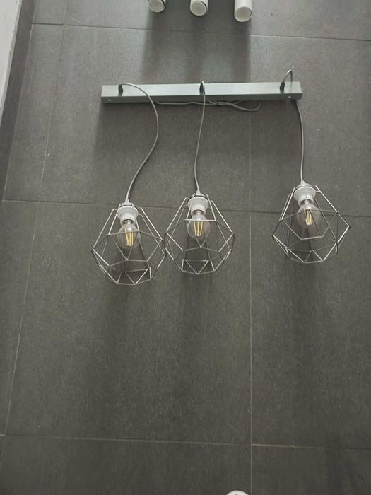 Lampa sufitowa szara