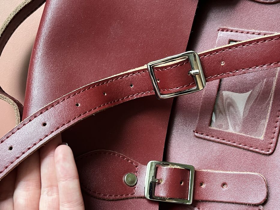 Шкіряна сумка-портфель