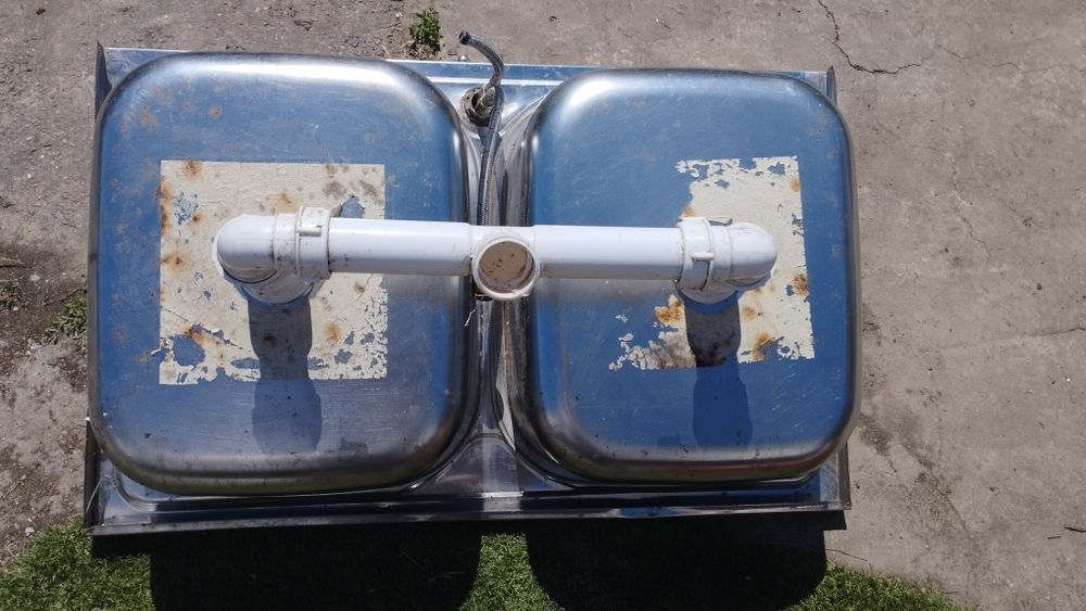 Мойка двойная (нержавейка)