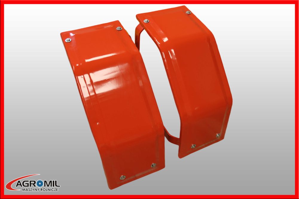 Błotniki przednie metalowe C-330 C-360 koła balonowe czerwone RAL 2002