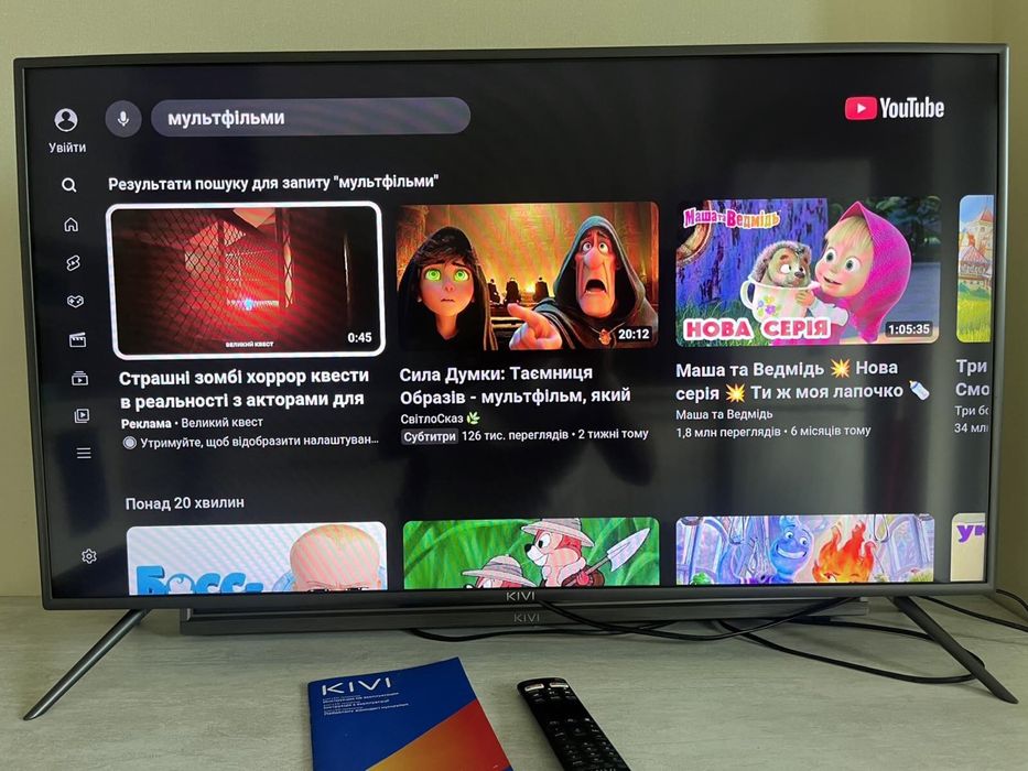 Телевизор Kivi 40U600GU  Smart TV+T2 , блютуз