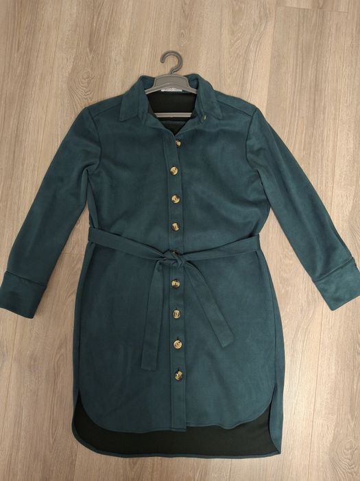 Сукня-рубашка екозамш