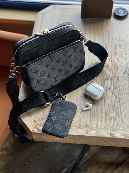 Чоловіча сумка Louis Vuitton мужская сумка трио барсетка 3в1 мессендже
