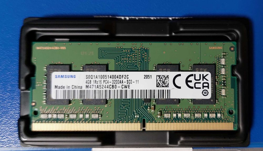 Оперативная память DDR4  (для ноута), 2*4 Gb, Samsung