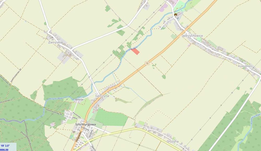 działka rolna przy Krzycki Rów