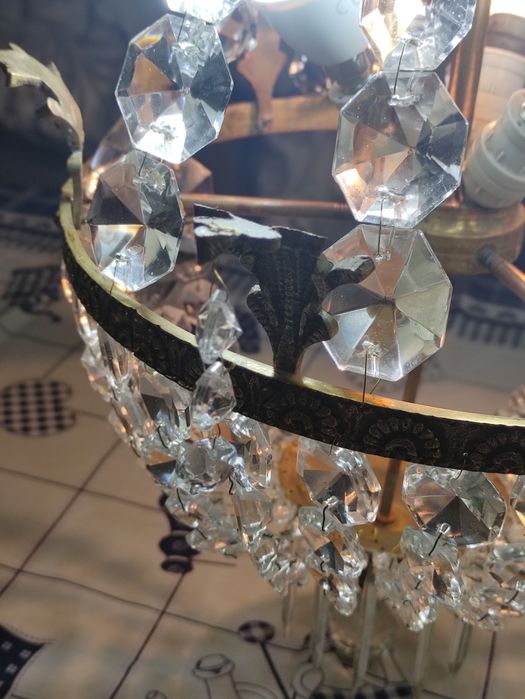 Lustre Antigo em Cristal