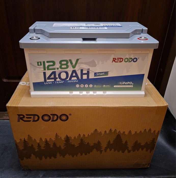 Redodo LiFePO4 12V 100Ah H190 Підсидільна літієва батарея з Bluetooth