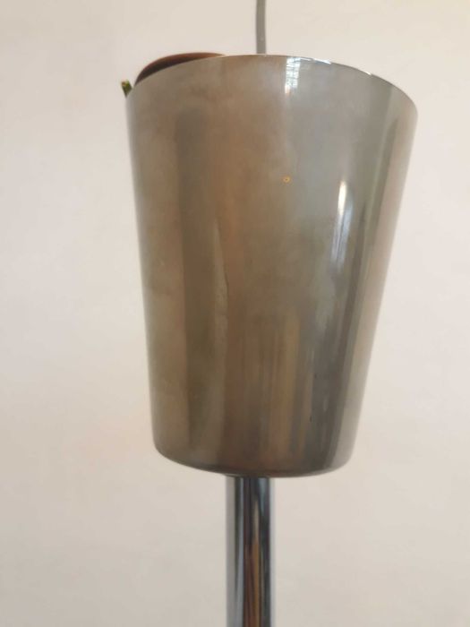 Żyrandol kryształowy mosiężny srebrny chromowany plafon 6x E27