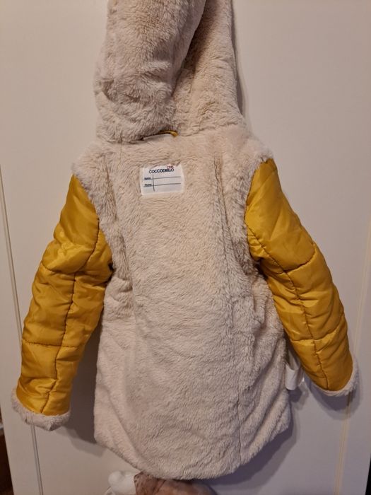 Płaszczyk płaszcz zimowy kurtka zimowa  z futerkiem coccodrillo 110