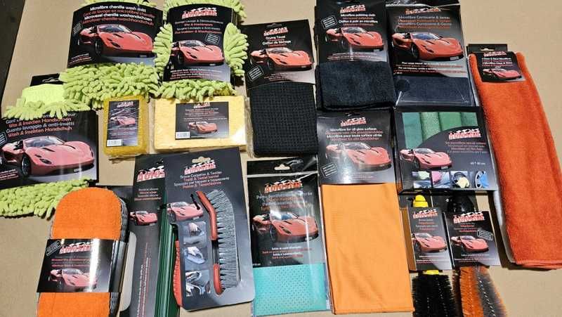 Zestaw akcesoriów do detailingu auta ręcznik mikrofibra 17 elementów!
