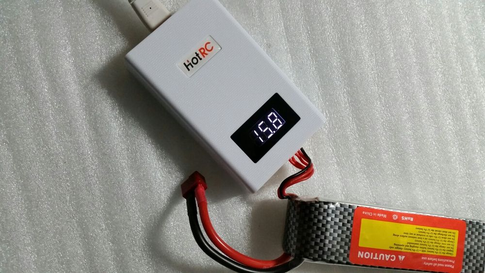 Carregador balanceador HotRC A400 Li-po Li-ion 3S 4S com display