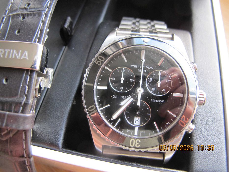 Certina DS First Ceramic Chronometer COSC | Kaliber ETA | Full Set + Dodatki | Stan Idealny