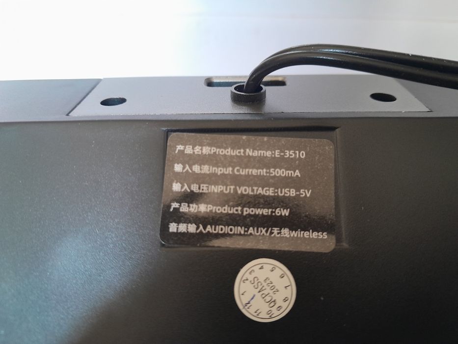 Głośnik bluetooth e-3510 do komputera laptopa telewizora aux