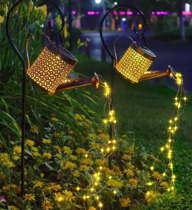 LAMPA Ogrodowa Solarna KONEWKA LED Wbijana Z Czujnikem OZDOBA Girlanda