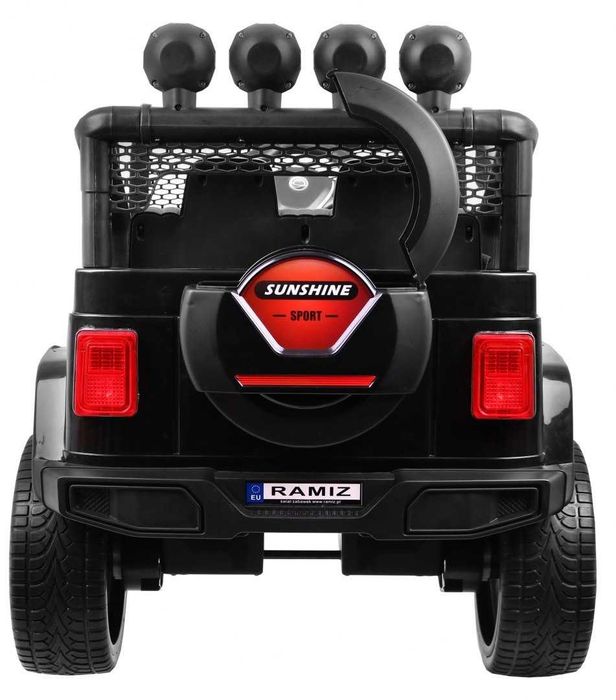Auto na Akumulator Duży JEEP dla Dzieci 4x4 180 WATT Czarny