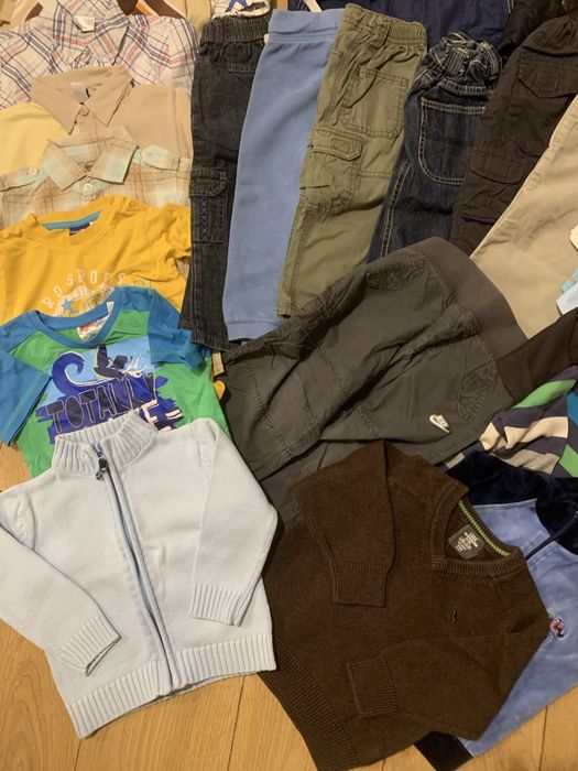 Olbrzymi zestaw paka ubrań dla chłopca 86-92