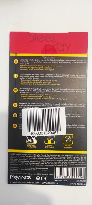 Steel Play-  Hydrogel - Screen Protector - Nintendo Switch