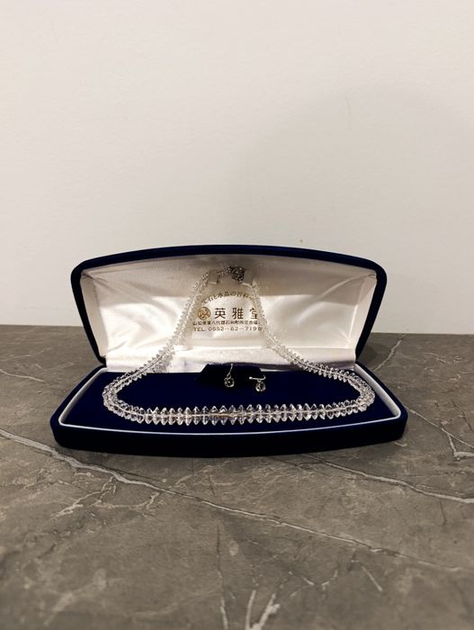 Винтажное колье EIGADŌ (英雅堂), горный хрусталь, Япония