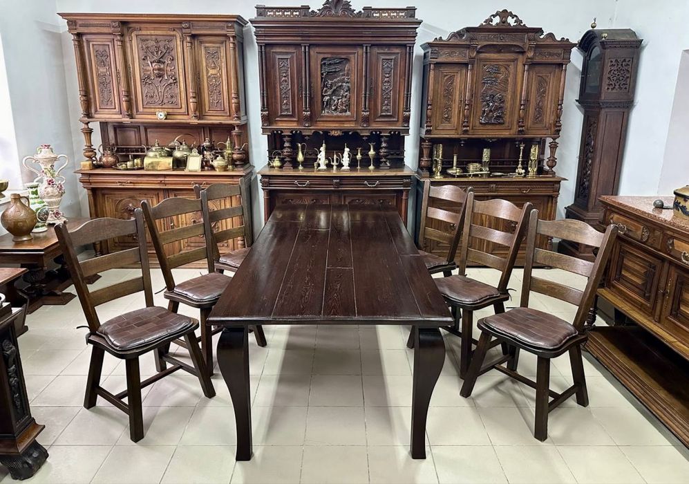 Стіл дубовий обідній стол дерево 3072