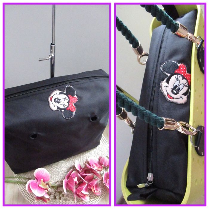 Promocja !Organizer obag Standard Czarny z Myszka miki sztywna góra