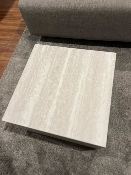 Travertine-Effect Coffee Table64738281027331124