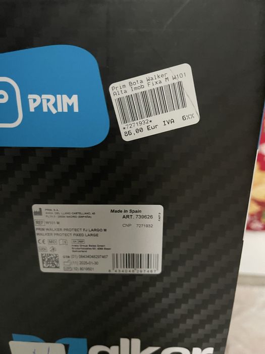 Bota Walker - RESERVADA - NOVA  com fatura de compra